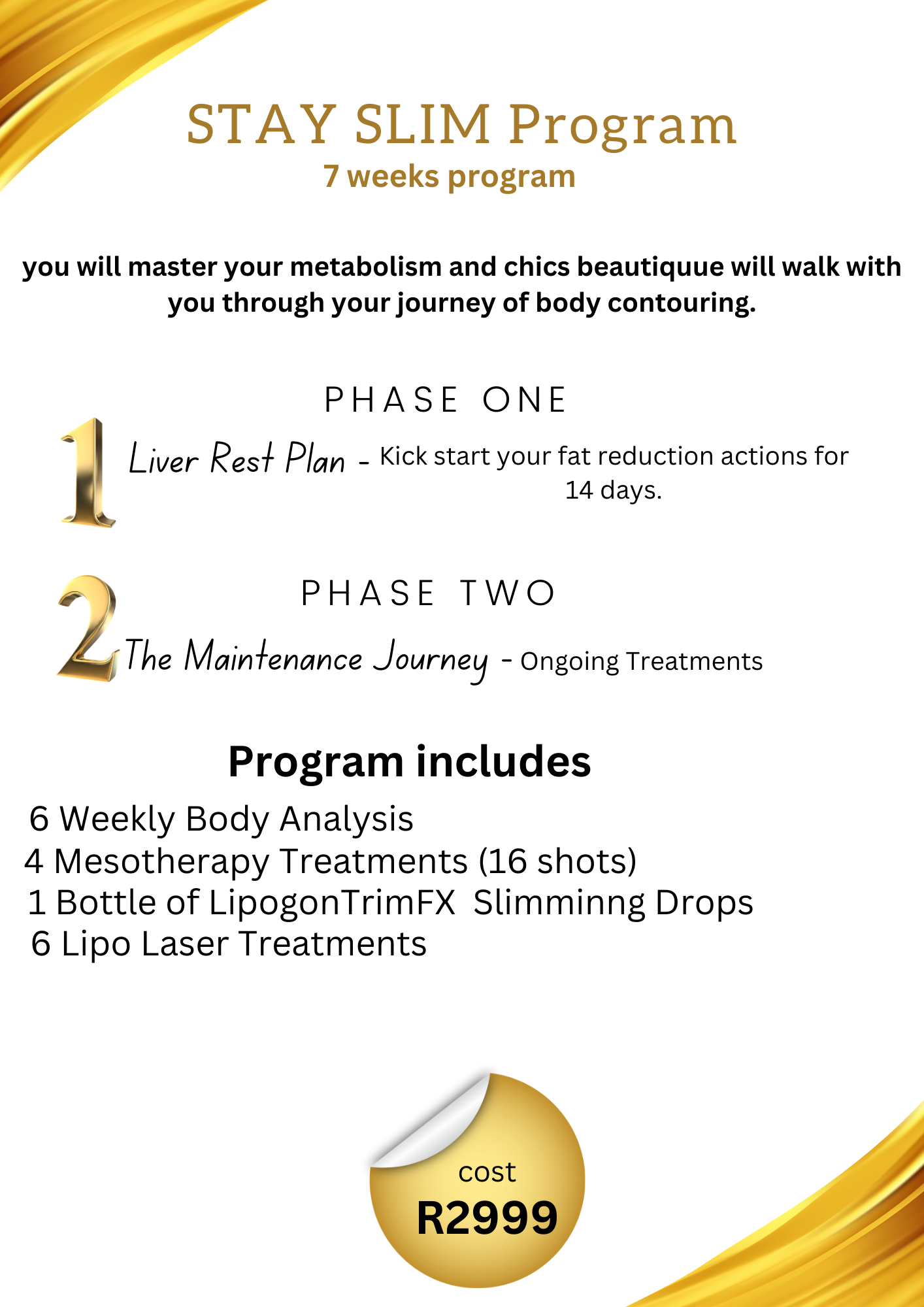 Dark Blue Modern Wedding Program